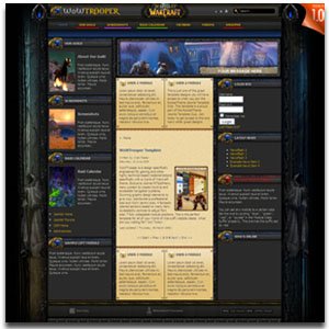 Wowtrooper Template Joomla Gaming Custom Wowtrooper Joomla Gaming Template