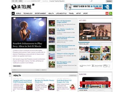ja teline iv joomla magazine template with joomla ja templates