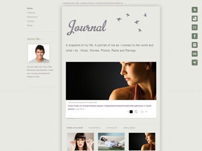 Joomla Template Social Network