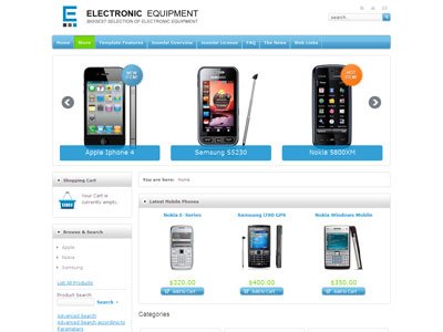 jm electronic equipment store joomla template joomla mobile site mobile store template
