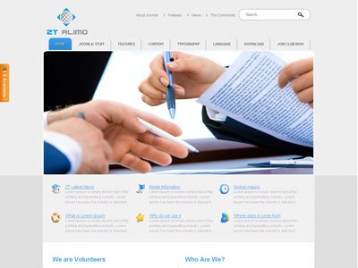 ZT Alimo Joomla Corporate Template ZT Alimo Joomla Corporate Template