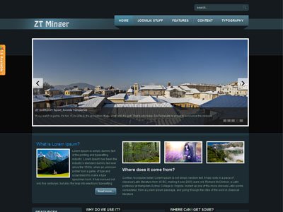 ZT Minger Joomla Portfolio Template ZT Minger Joomla Portfolio Template
