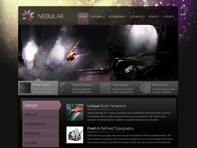 nebulae joomla template gantry joomla template framework for