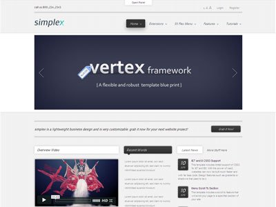 Fast Load Joomla Templates Simplex Joomla Template | Joomla Fast Loading Template ...