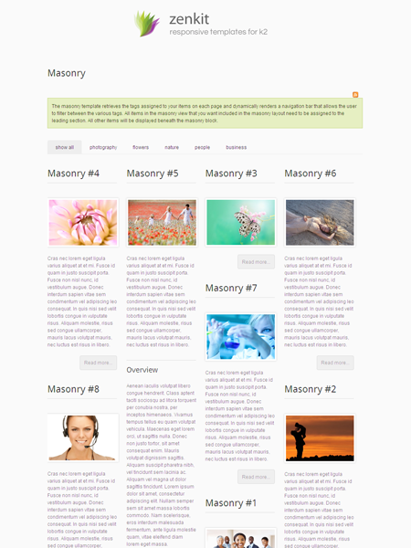Zenkit Joomla Masonry Template Zenkit Joomla Masonry Template