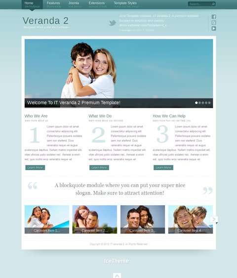Fast Load Joomla Templates IT Veranda 2 â A Fast Loading Joomla Template for ...