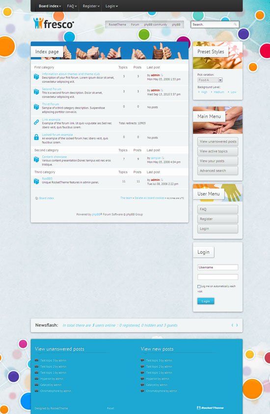 forum tamplate