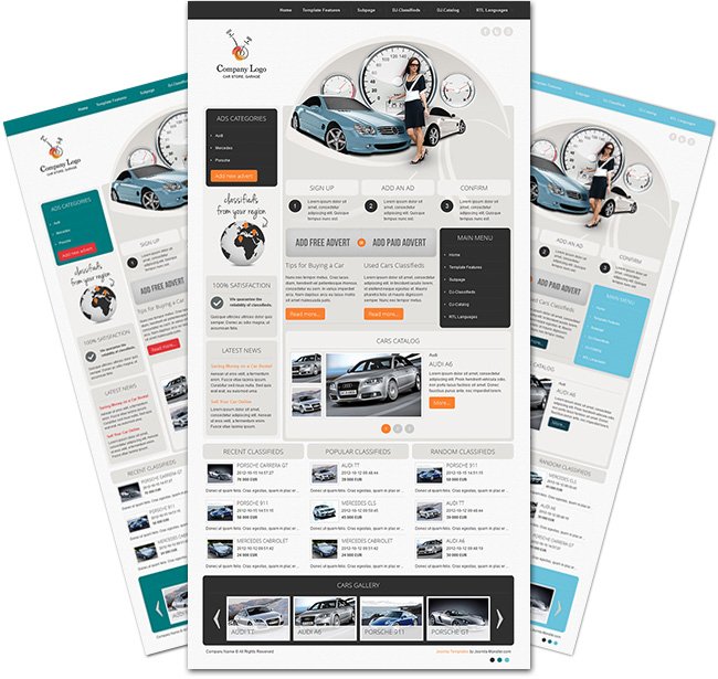 dj car company responsive joomla template for garage vehicles