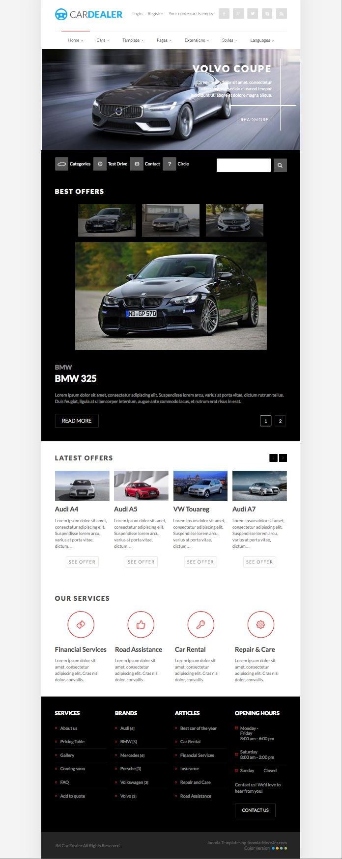 JM Car Dealer Joomla Template for Dealers Agency