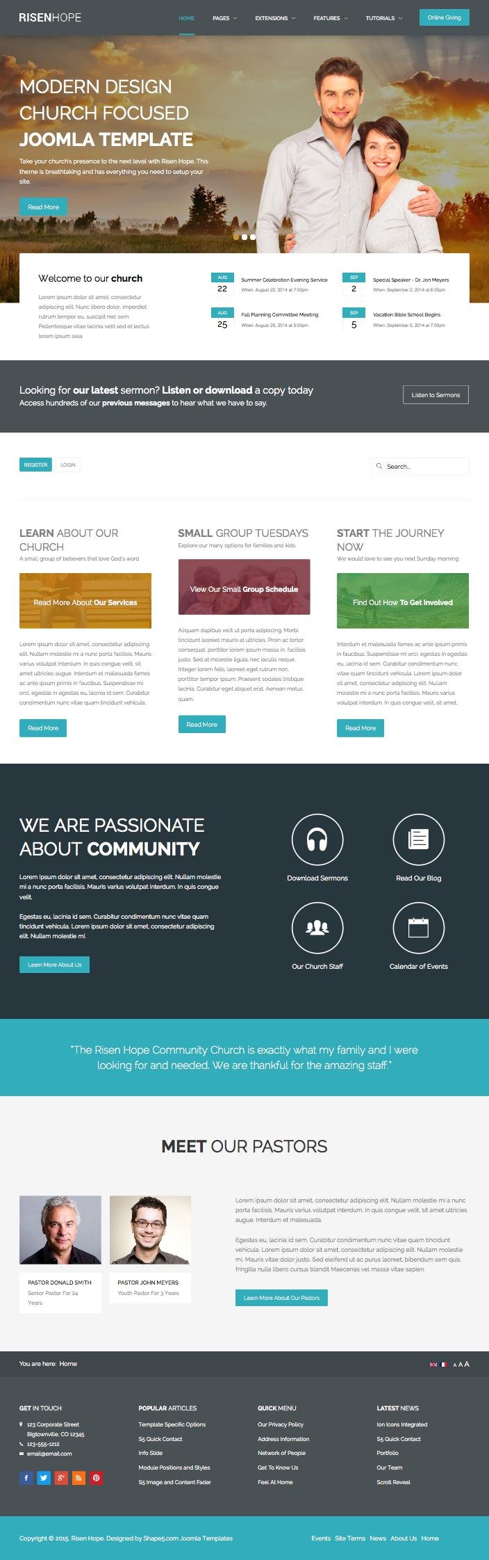template of joomla risen joomla modern church focused template template of joomla risen joomla modern church focused template